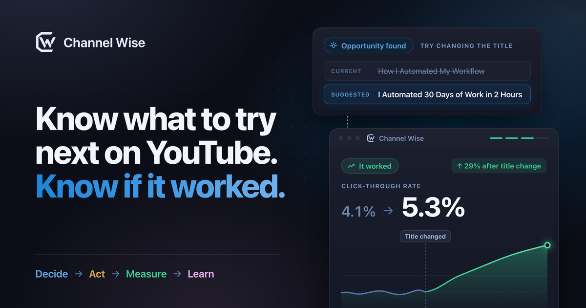 Retention Graph Explainer - drag the point where viewers leave and it tells you what that shape usua logo